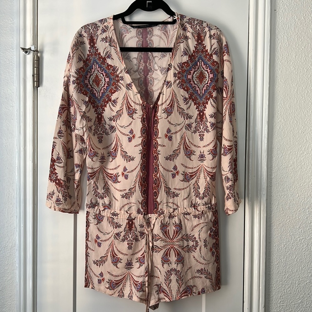 Zara romper, boho style, beach romper, jumpsuit